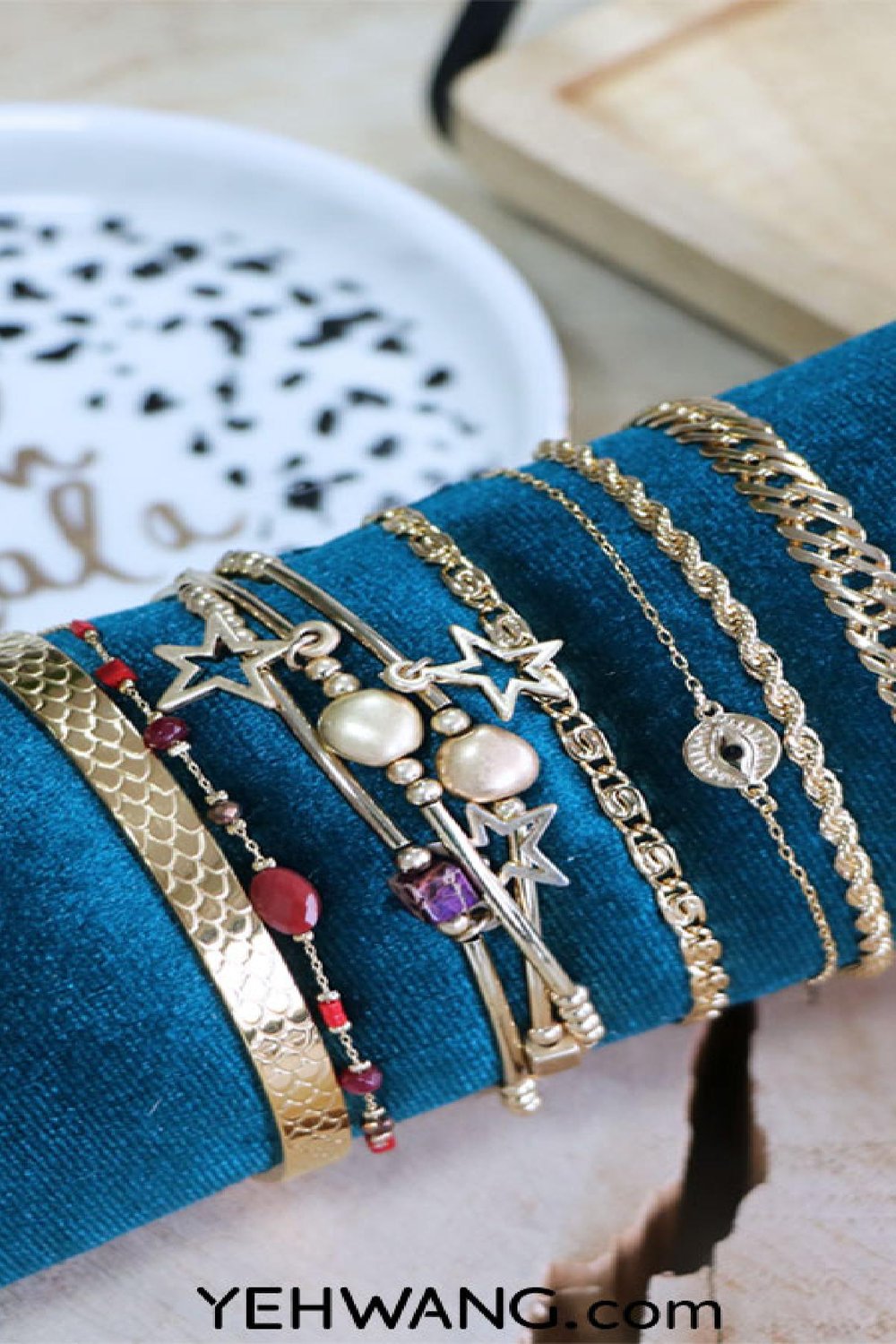 Display Bracelets Velvet Colors II Black h5Picture3